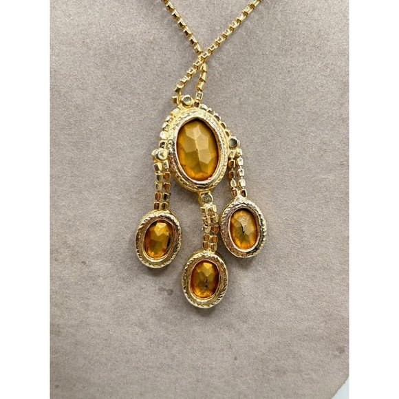 Rhinestones & Green Emerald Glass Stones Necklace Clear & Green Prong Set Stones - Picture 7 of 9